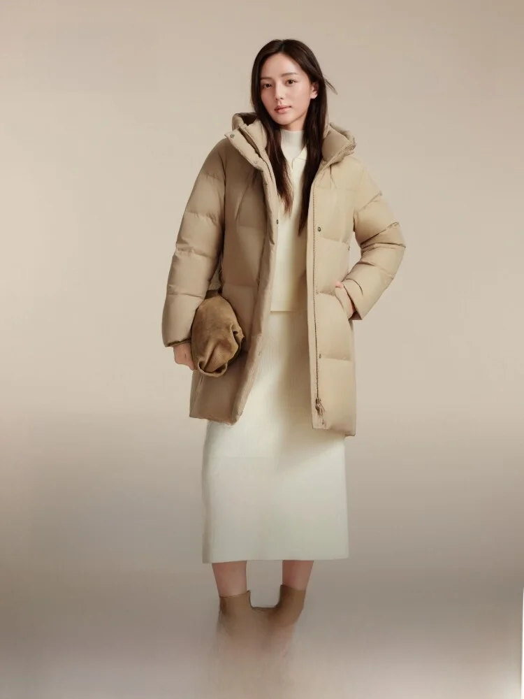Bosideng New Women's Puffer Jacket Classic Casual Warm Thickened Mid-Length Hooded Fashionable Versatile Modern Style Duck down
Bosideng New Women's Puffer Jacket Classic Casual Warm Thickened Mid-Length Hooded Fashionable Versatile Modern Style Duck down