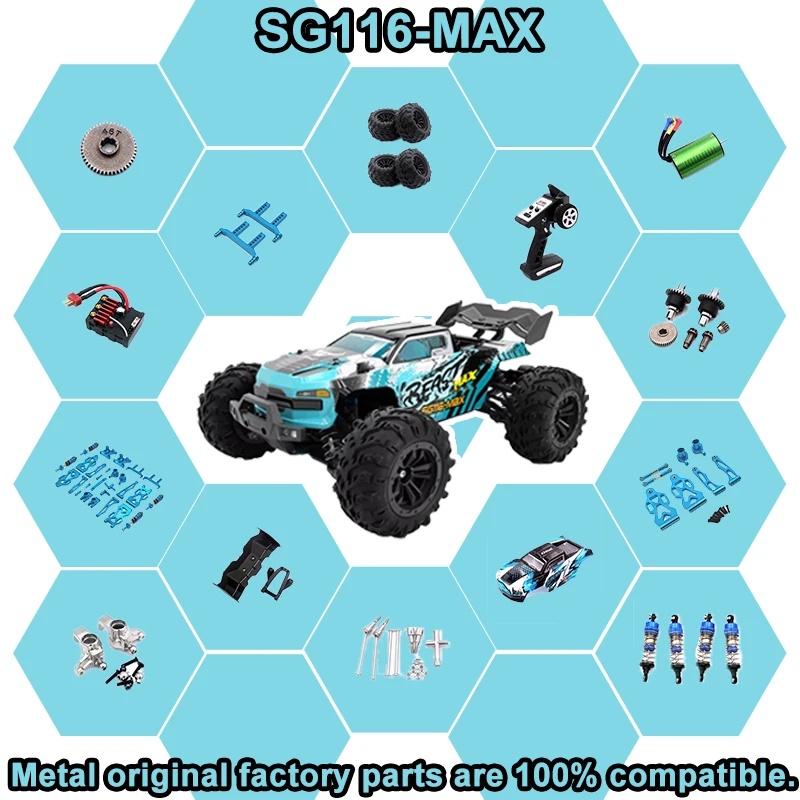 Upgrade Metal Front & Rear Suspension,Wheel Hubs,Bearing,Steering Rob,Aluminum Parts For SCY16101,16102Pro,16104,SG116,Q130 ect
Upgrade Metal Front & Rear Suspension,Wheel Hubs,Bearing,Steering Rob,Aluminum Parts For SCY16101,16102Pro,16104,SG116,Q130 ect