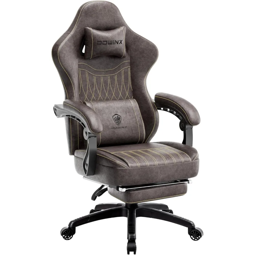 Gaming Chair Breathable PU Leather Gamer Chairs with Pocket Spring Cushion, Ergonomic Computer Chair with Massage Lumbar Suppor
Gaming Chair Breathable PU Leather Gamer Chairs with Pocket Spring Cushion, Ergonomic Computer Chair with Massage Lumbar Suppor