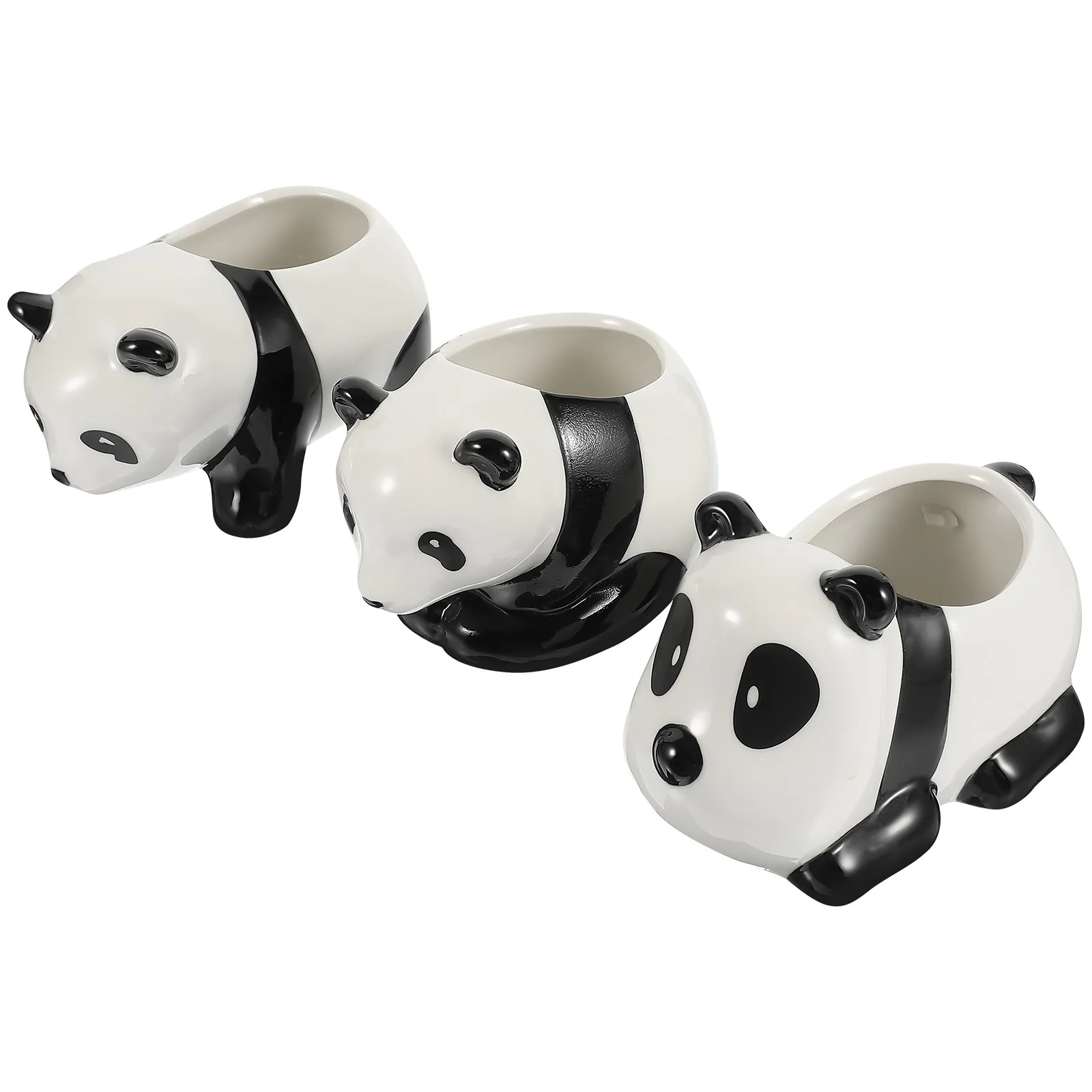 3Pcs Panda Ceramic Succulent Pots Small Flowerpots Cute Animal Planter Pot for Indoor Outdoor Office Home Garden Decoration
3Pcs Panda Ceramic Succulent Pots Small Flowerpots Cute Animal Planter Pot for Indoor Outdoor Office Home Garden Decoration