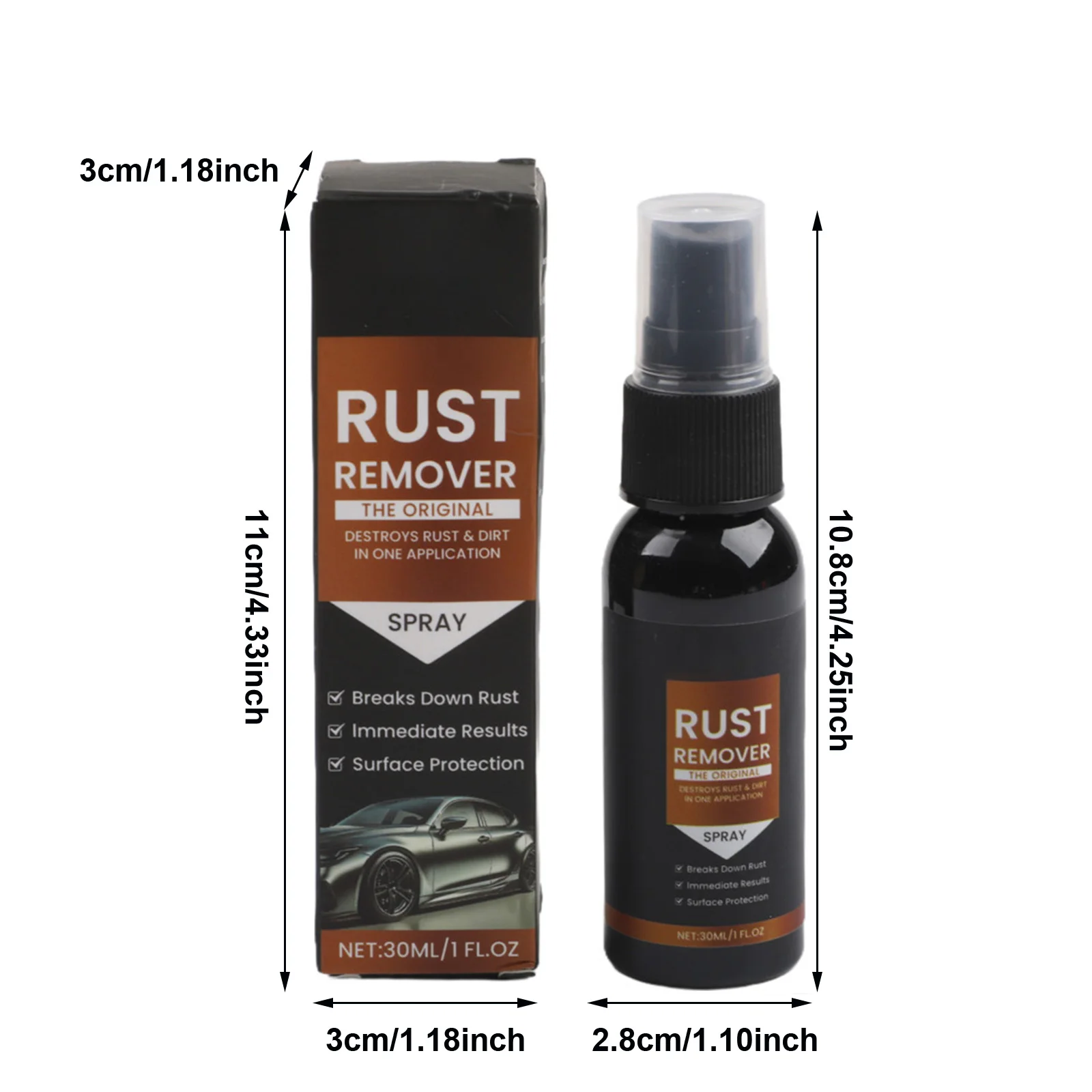 Oxidation Protection As Shown In The Picture Car Rust Removal Spray Powerful Rust Dissolver Protective Film Coating