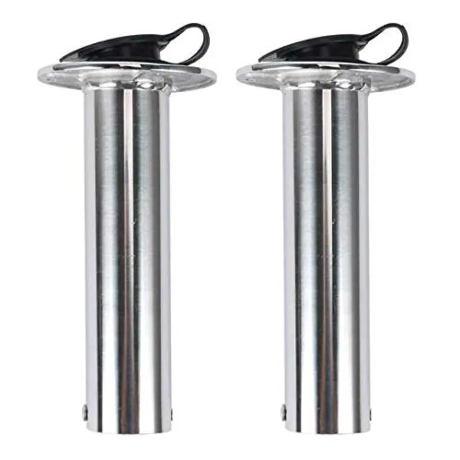 Amarine-made 2PCS 90 Degree Stainless Heavy Duty Flush Mount Sunshine Resistant Rod Holder with Black PVC Cap and Liner-7745S90
Amarine-made 2PCS 90 Degree Stainless Heavy Duty Flush Mount Sunshine Resistant Rod Holder with Black PVC Cap and Liner-7745S90