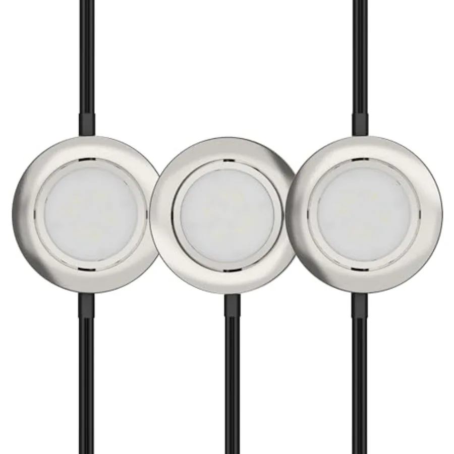 Светодиодные светильники LED Puck Lights, 3 шт., 2,75 дюйма, металлический корпус, совместимы с настенным диммером, 2700K, теплый свет, подключение к сети или проводное подключение, сертифицировано ETL, IN-0107-3-S
Светодиодные светильники LED Puck Lights, 3 шт., 2,75 дюйма, металлический корпус, совместимы с настенным диммером, 2700K, теплый свет, подключение к сети или проводное подключение, сертифицировано ETL, IN-0107-3-S