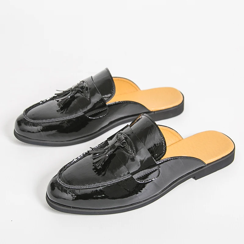 Men's Shoes High Quality Patent Leather Casual Slippers Crocodile Designer Slipper Leather Mules Slippers Half Slippers Loafers
Men's Shoes High Quality Patent Leather Casual Slippers Crocodile Designer Slipper Leather Mules Slippers Half Slippers Loafers