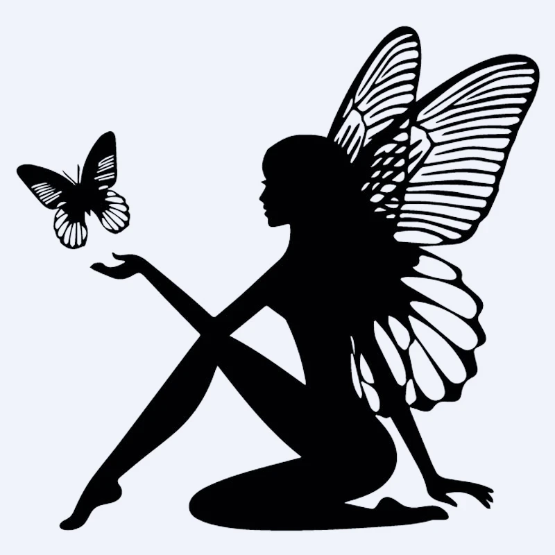 Butterfly Fairy Car Sticker Fantasy Car Decal Vinyl Decor Black/Silver 19CM*18.4CM,PVC
Butterfly Fairy Car Sticker Fantasy Car Decal Vinyl Decor Black/Silver 19CM*18.4CM,PVC