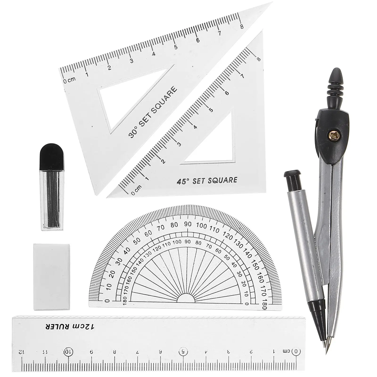 Compasses Ruler Protractor Drawing Tools Math Accessories Student Math Ruler Set Compasses Set Teacher
Compasses Ruler Protractor Drawing Tools Math Accessories Student Math Ruler Set Compasses Set Teacher