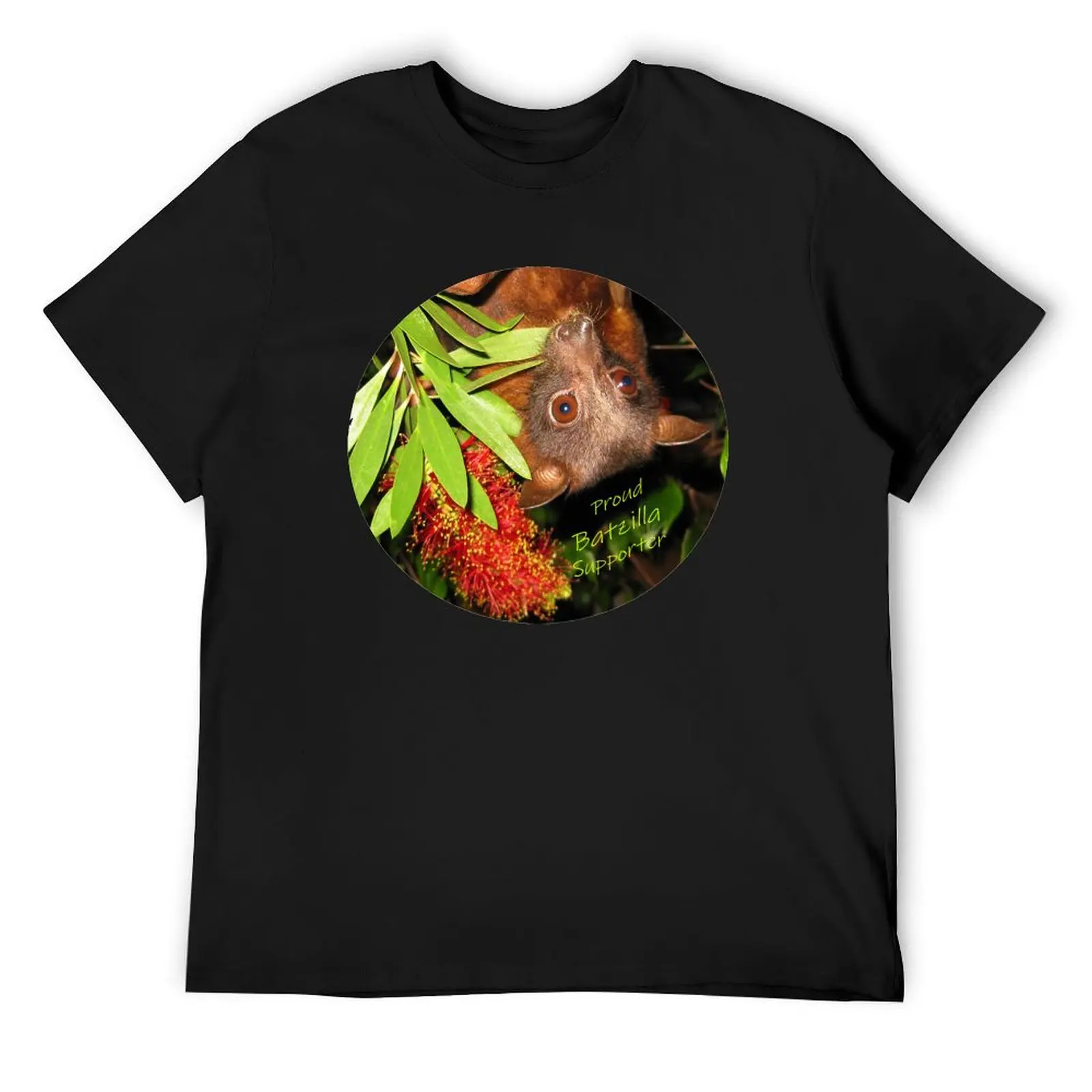 Batzilla - Proud Supporter, flying fox with flower T-Shirt shirts graphic tee Personalized t-shirt mens clothing
Batzilla - Proud Supporter, flying fox with flower T-Shirt shirts graphic tee Personalized t-shirt mens clothing