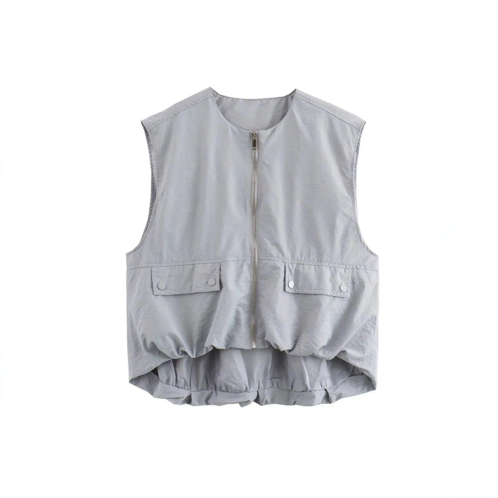 Spring Summer 2026 Women's Fashion Loose Hem Vest Top Polyester Fabric round Neckline Casual Inner Wear Neutral Style
Spring Summer 2026 Women's Fashion Loose Hem Vest Top Polyester Fabric round Neckline Casual Inner Wear Neutral Style