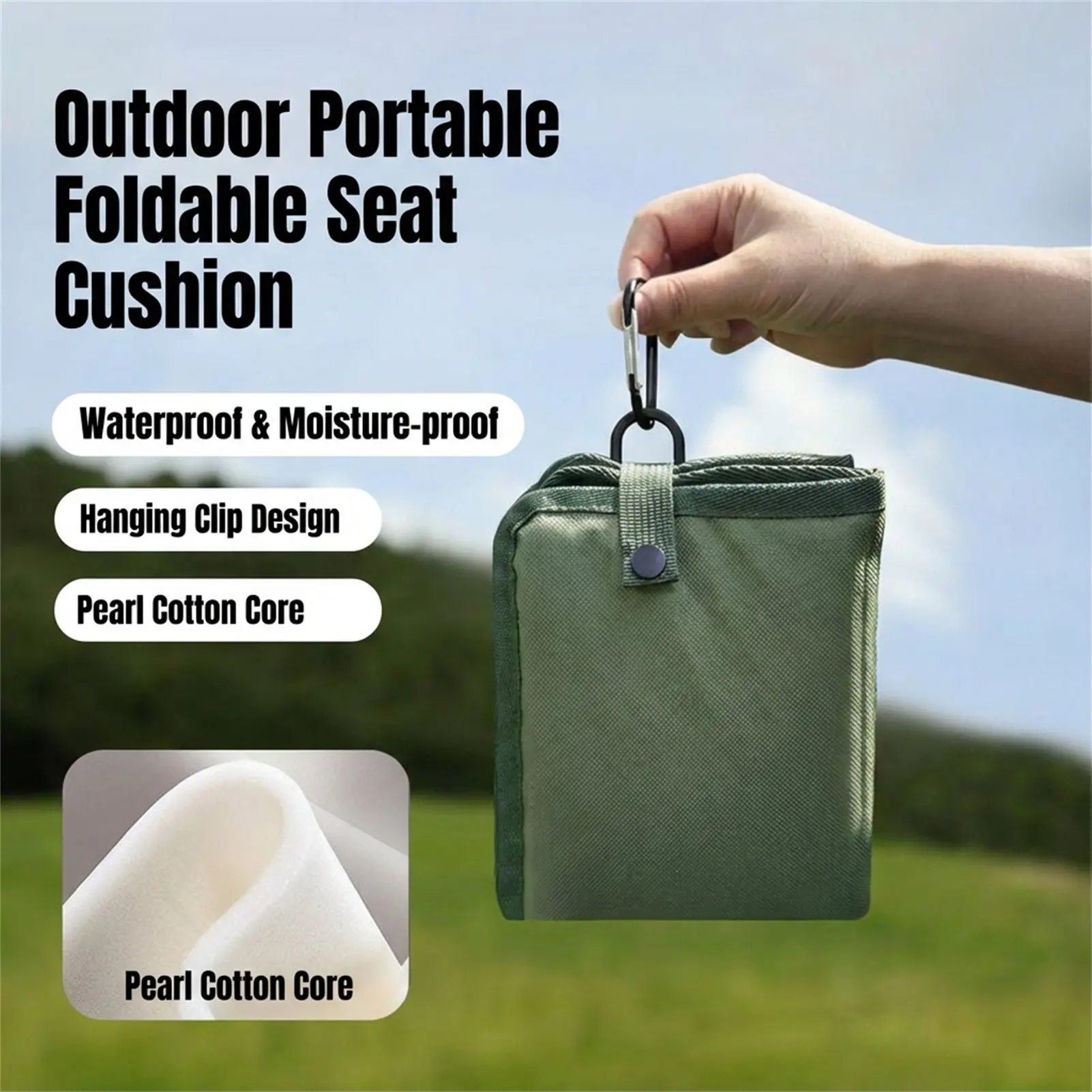Waterproof Oxford Cloth Folding Camping Seat Pad Portable Thickened Cushion For Hiking Trekking Outdoor Activities
Waterproof Oxford Cloth Folding Camping Seat Pad Portable Thickened Cushion For Hiking Trekking Outdoor Activities