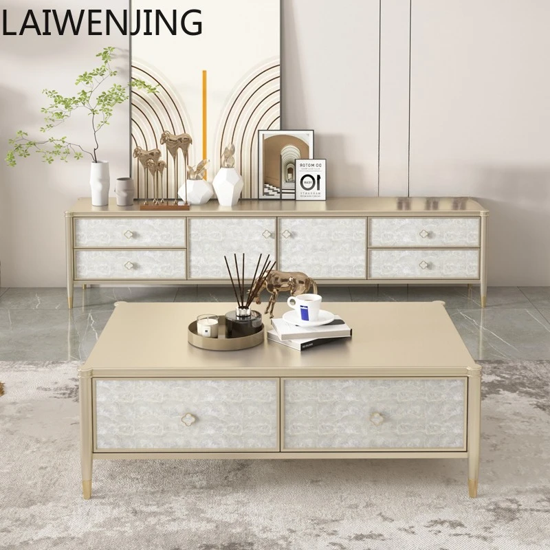 MJY solid wood American TV cabinet small apartment bedroom TV cabinet coffee table combination champagne color
MJY solid wood American TV cabinet small apartment bedroom TV cabinet coffee table combination champagne color