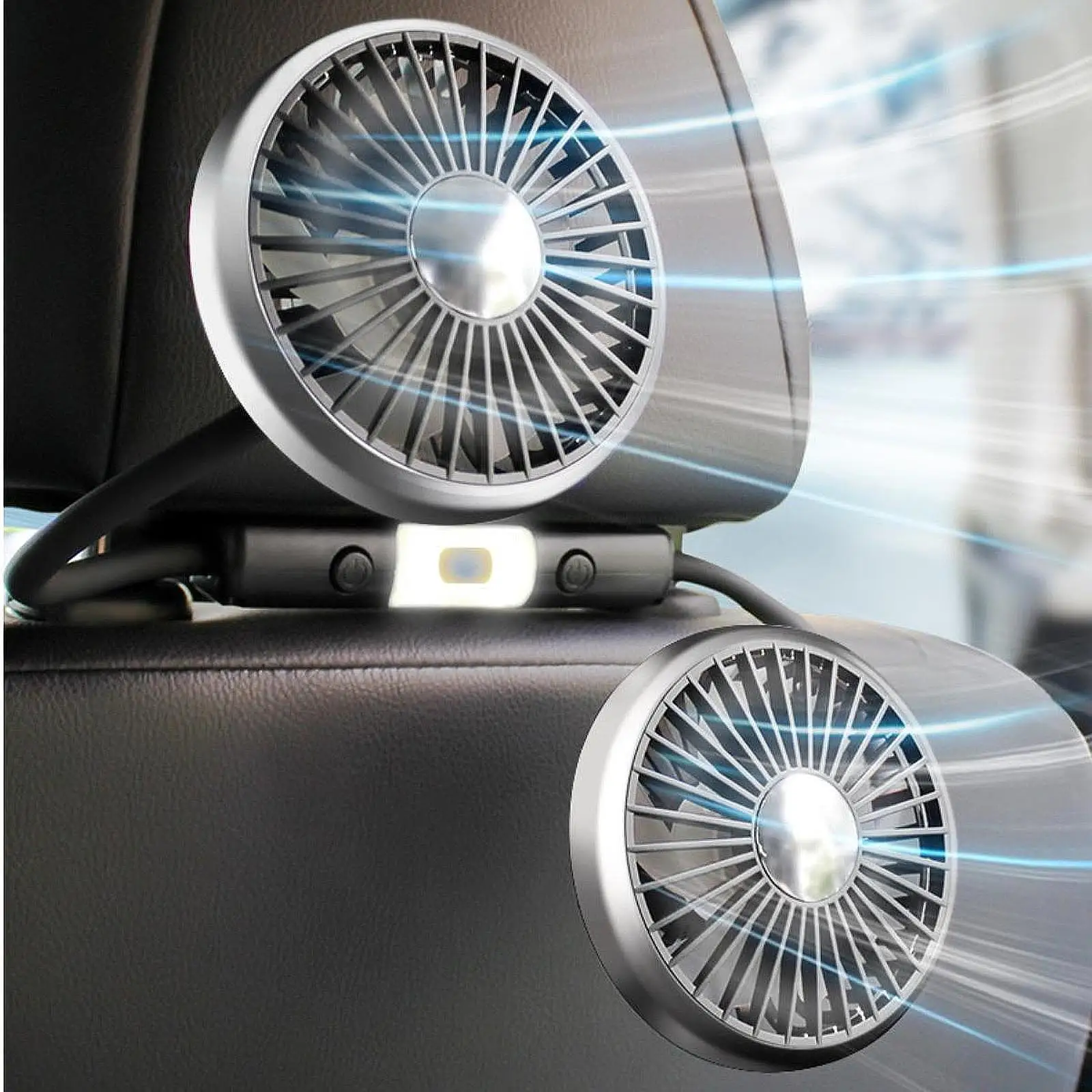 Car Cooling Fan for Back Seat Powerful Double Head for Cars Home SUV
Car Cooling Fan for Back Seat Powerful Double Head for Cars Home SUV