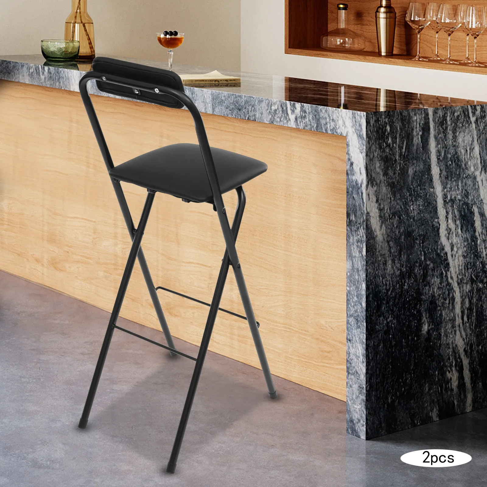 2 шт. портативные складные табуреты со спинкой, высокие стулья для кафе и бара, новые
2 шт. портативные складные табуреты со спинкой, высокие стулья для кафе и бара, новые