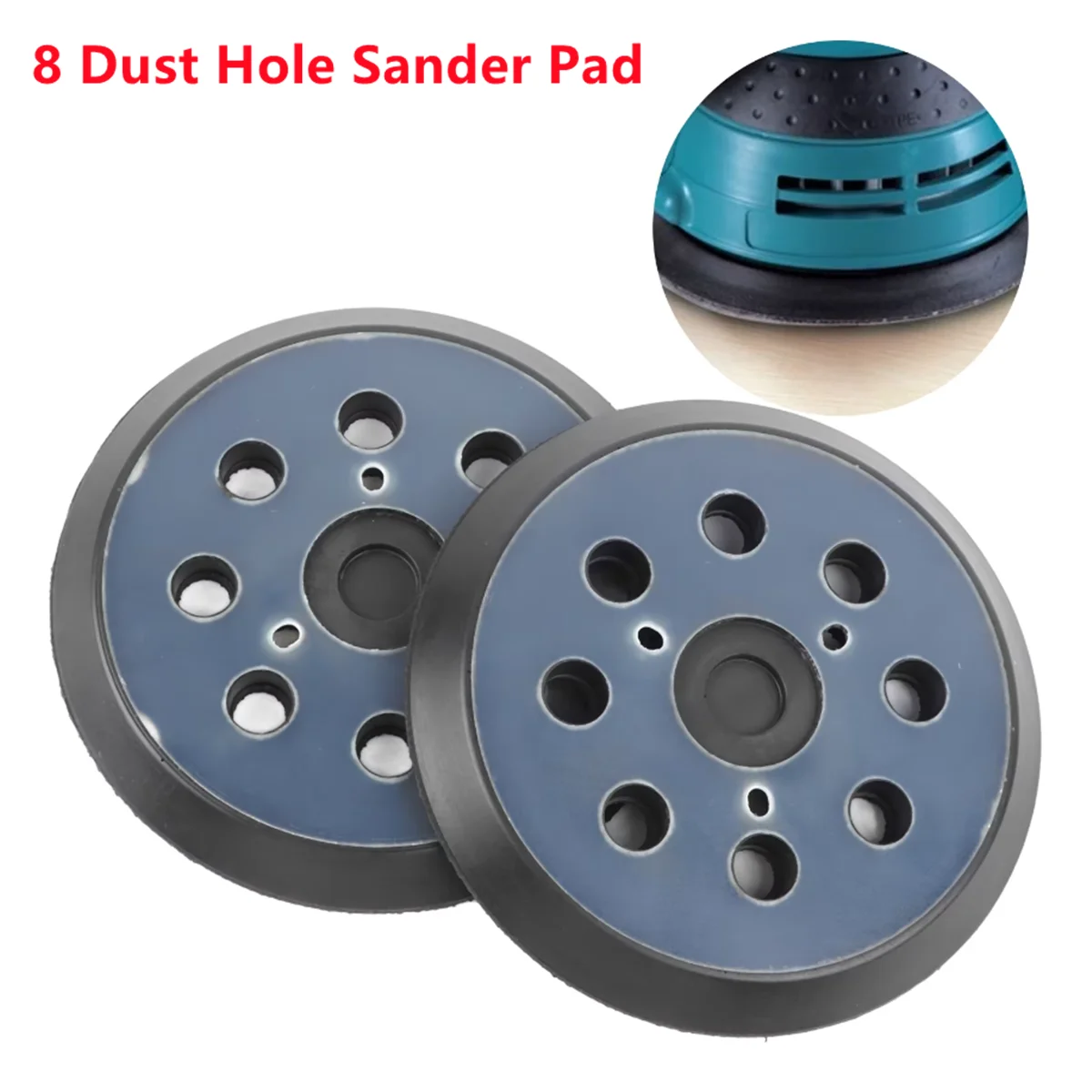 125mm 5 Inch Sander Pad 8-Holes 3 Nails Backing Sanding Disc Pad Hook Loop Sanding Pads for Electric Orbital Sander Polishing
125mm 5 Inch Sander Pad 8-Holes 3 Nails Backing Sanding Disc Pad Hook Loop Sanding Pads for Electric Orbital Sander Polishing