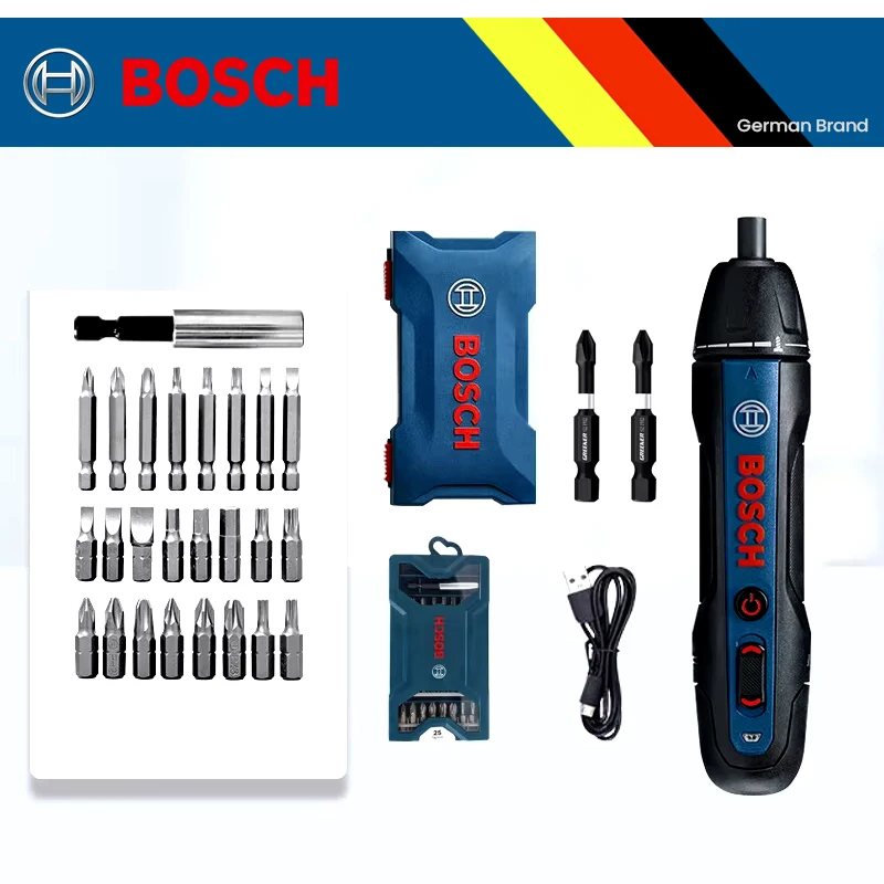 BOSCH GO2 Electric Screwdriver Portable Cordless Rechargeable Smart Screw Driver Home Use Multi-Function Hand Drill Power Tool
BOSCH GO2 Electric Screwdriver Portable Cordless Rechargeable Smart Screw Driver Home Use Multi-Function Hand Drill Power Tool