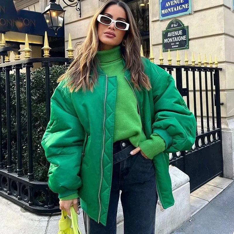 Autumn And Winter New Solid Color Jacket Coat European And American Trend Lazy Wind Loose Jacket Cotton Coat Women's Clothing
Autumn And Winter New Solid Color Jacket Coat European And American Trend Lazy Wind Loose Jacket Cotton Coat Women's Clothing
