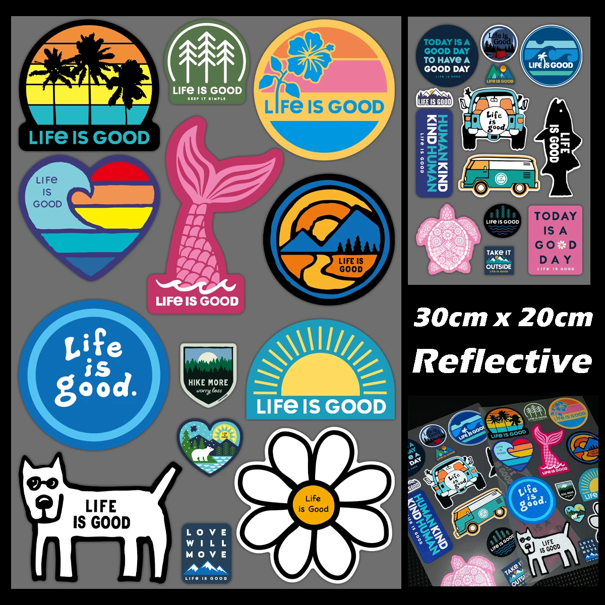 Life is Good Graphic Text Reflective Motorcycle Stickers Moto Body Helmet Vinyl Decals Accessories For Honda Yamaha Kawasaki BMW
Life is Good Graphic Text Reflective Motorcycle Stickers Moto Body Helmet Vinyl Decals Accessories For Honda Yamaha Kawasaki BMW