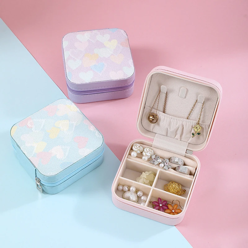 Mini Jewelry Storage Box Portable Family Travel Earrings Necklace Storage Box Female Ring Organizer PU Leather Display Box
Mini Jewelry Storage Box Portable Family Travel Earrings Necklace Storage Box Female Ring Organizer PU Leather Display Box