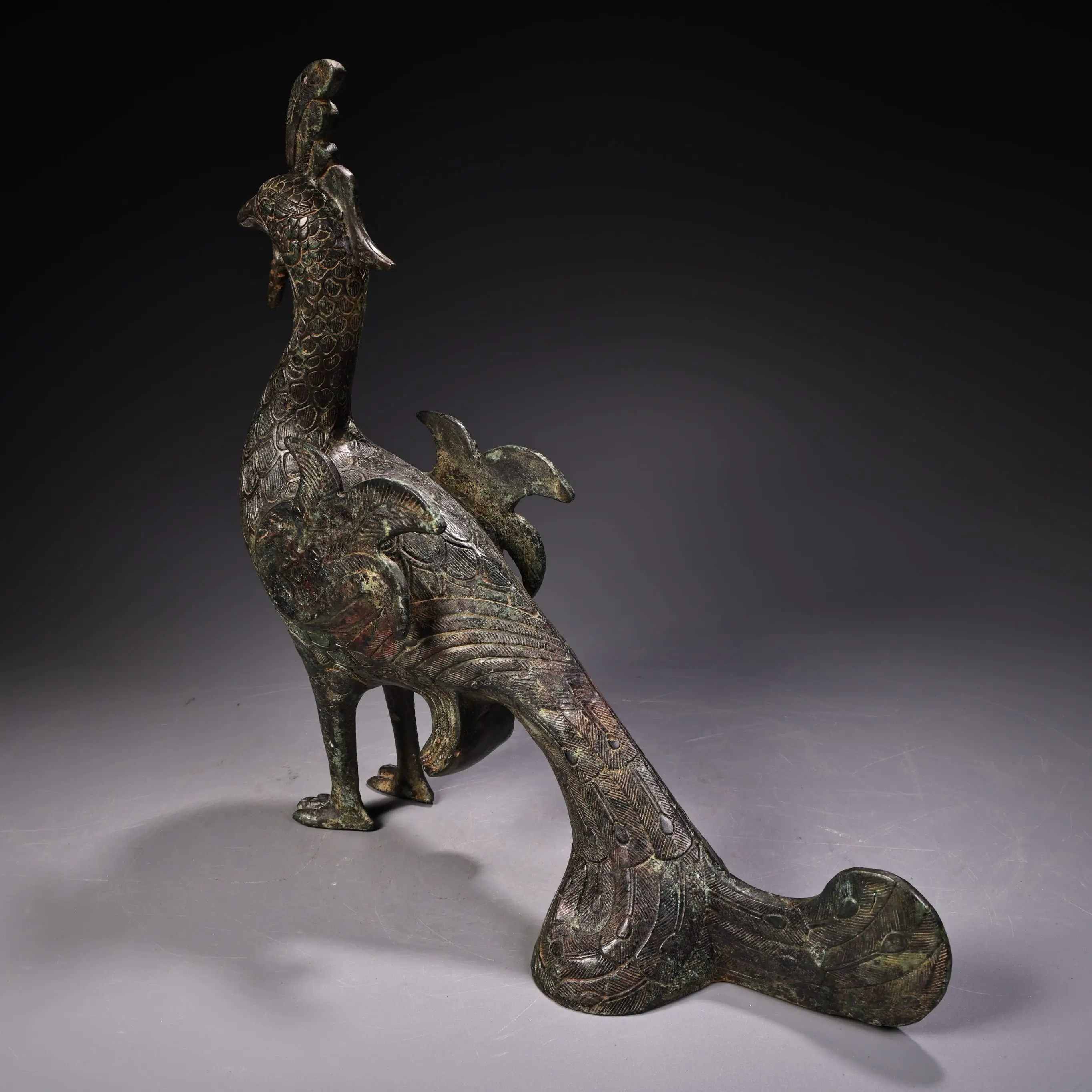 13"Tibetan Temple Collection Old Bronze Cinnabar Peacock Statue Mythical Animals Amass wealth Ornaments Town house
13"Tibetan Temple Collection Old Bronze Cinnabar Peacock Statue Mythical Animals Amass wealth Ornaments Town house