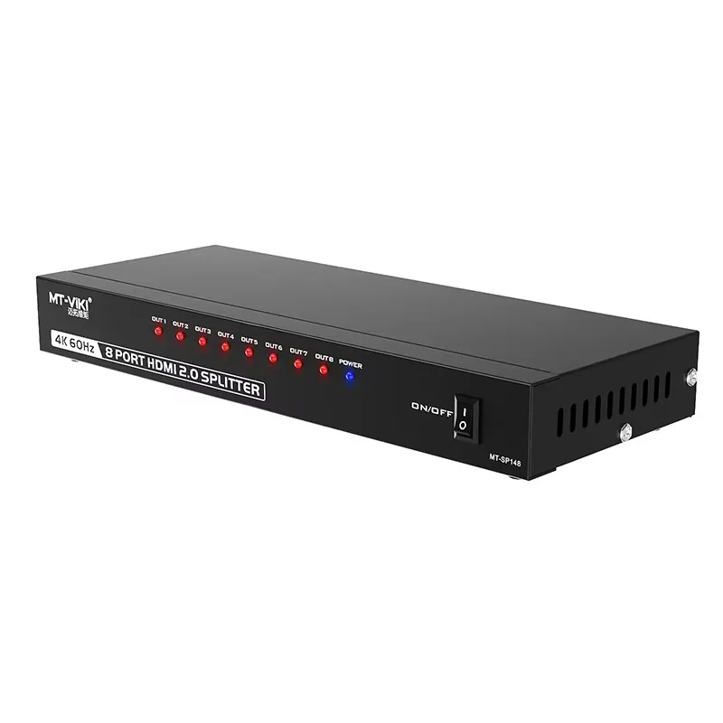 4K 60Hz HDMI Splitter 1 in 8 Out, 1x8 1 Computer 8 Monitor + Power Adapter HDMI Splitter
4K 60Hz HDMI Splitter 1 in 8 Out, 1x8 1 Computer 8 Monitor + Power Adapter HDMI Splitter