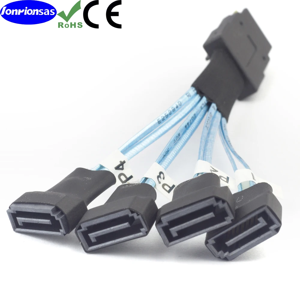 LONRIONSAS # Mini SAS SFF-8087 to 4 * sata male высокоскоростные конверсионные кабели передачи
LONRIONSAS # Mini SAS SFF-8087 to 4 * sata male высокоскоростные конверсионные кабели передачи