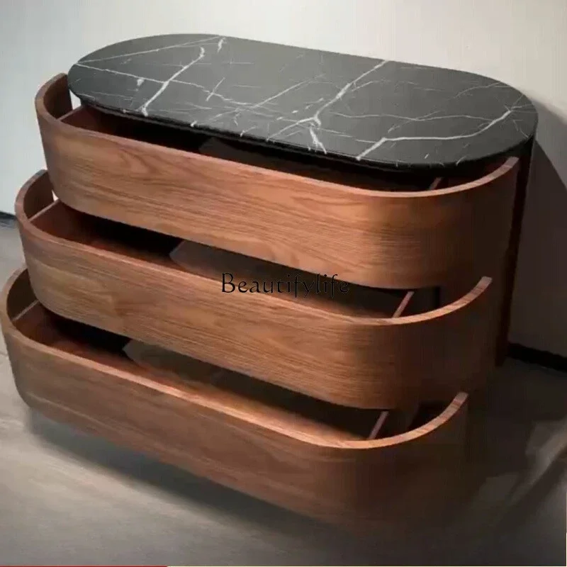 55New Chinese Ebony Black Walnut Minimalist Side Cabinet Living Room Removable Locker
55New Chinese Ebony Black Walnut Minimalist Side Cabinet Living Room Removable Locker