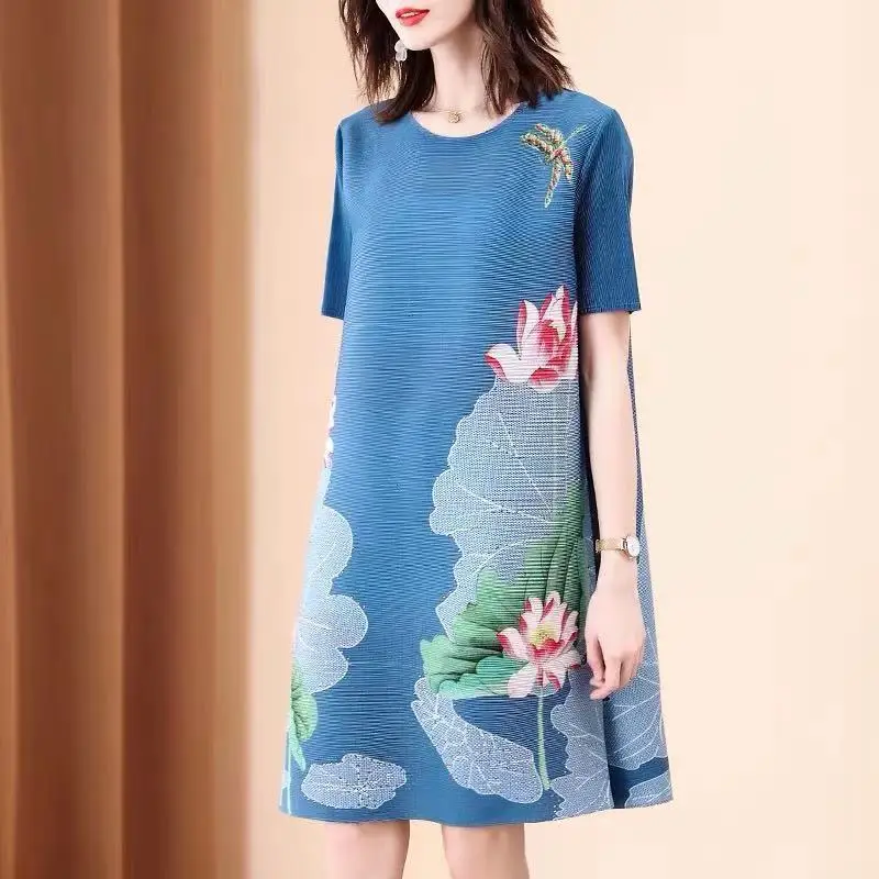 China Wind Printed Winter Casual Dress Female 2023 Summer New Ho Ocean Fashion MM Loose Skirt Short Sleeve O Neck Dress
China Wind Printed Winter Casual Dress Female 2023 Summer New Ho Ocean Fashion MM Loose Skirt Short Sleeve O Neck Dress