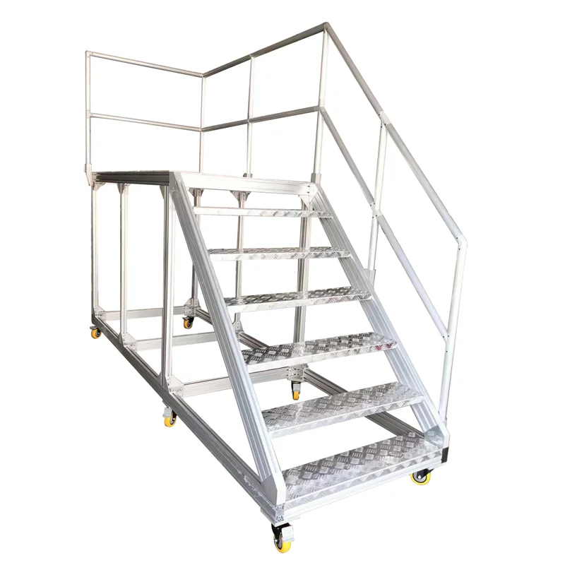 *Industrial Aluminum Profile Stair Platform Movable Metal Alu Alloy Staircase Stepping Ladders Step Ladder with Safety Handrail
*Industrial Aluminum Profile Stair Platform Movable Metal Alu Alloy Staircase Stepping Ladders Step Ladder with Safety Handrail