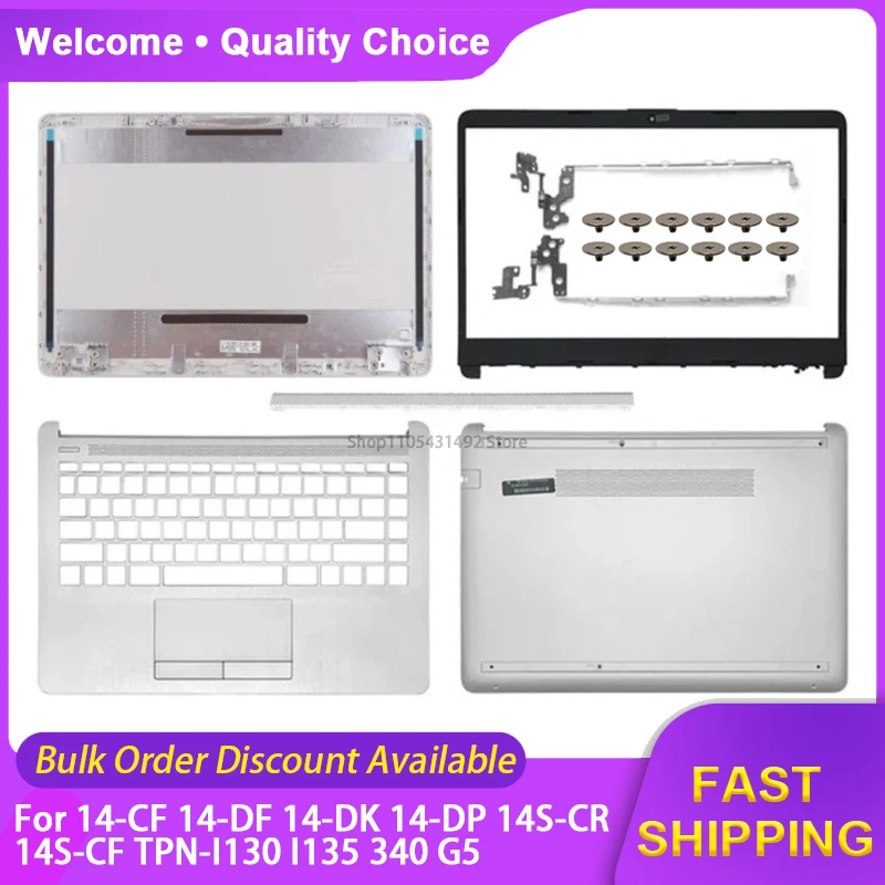 New for HP 14-CF 14-DF 14-DK 14-DP 14S-CR 14S-CF TPN-I130 I135 340 G5 Laptop LCD Back Top Cover Front Bezel Palmrest Bottom Case
New for HP 14-CF 14-DF 14-DK 14-DP 14S-CR 14S-CF TPN-I130 I135 340 G5 Laptop LCD Back Top Cover Front Bezel Palmrest Bottom Case