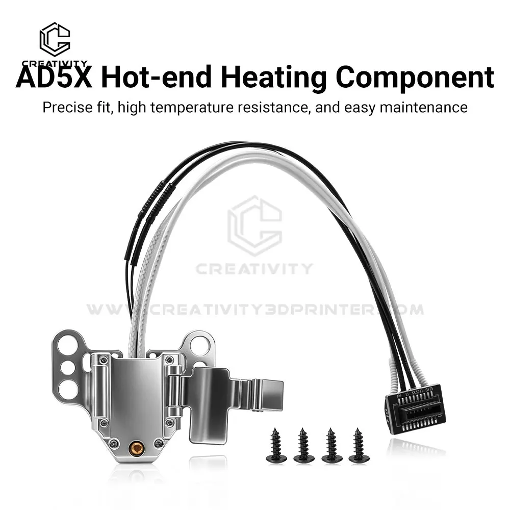 AD5X Hotend Heating Assembly Kit Component for Flashforge AD5X with Heater Cartridge Thermistor Temperature Sensor
AD5X Hotend Heating Assembly Kit Component for Flashforge AD5X with Heater Cartridge Thermistor Temperature Sensor