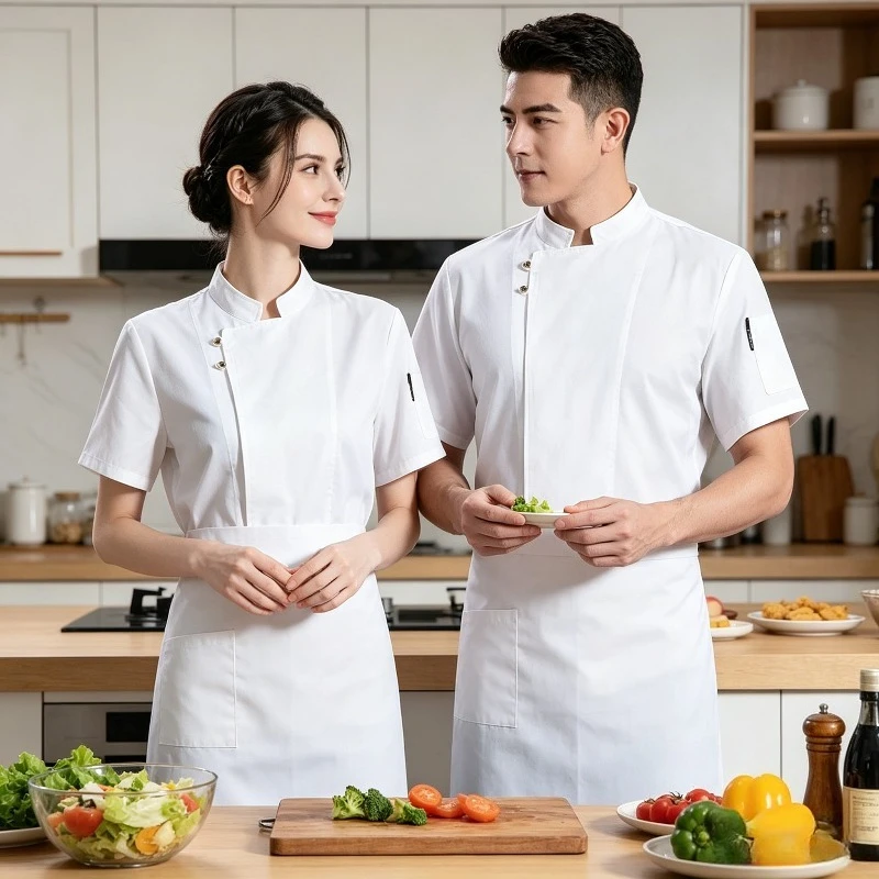 Short Sleeved Chef's Clothing, Uisex Hotel Kitchen Breathable Chef's Clothing, Customizable Logo Kitchen Baking Workwear
Short Sleeved Chef's Clothing, Uisex Hotel Kitchen Breathable Chef's Clothing, Customizable Logo Kitchen Baking Workwear