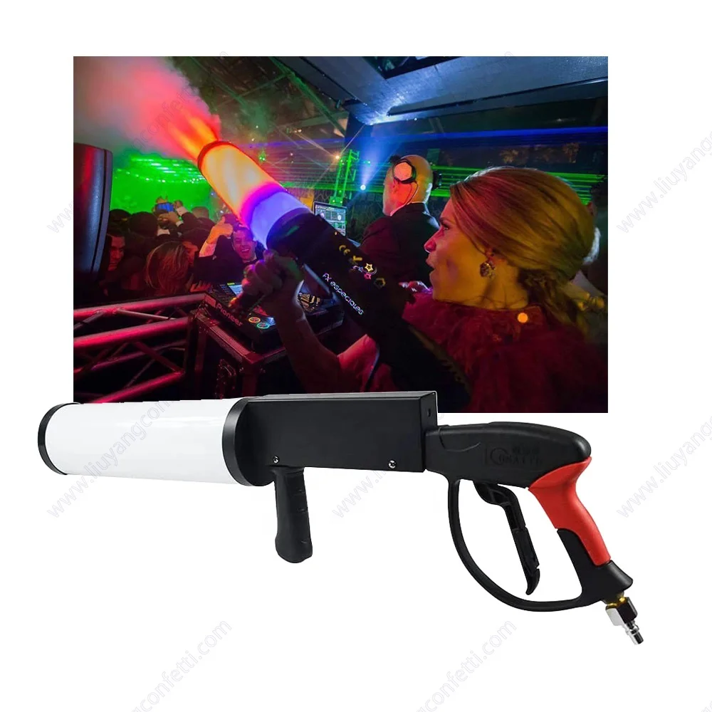 LED DJ Gun Handheld CO2 Smoke Cannon Strong Cryo Fog Column Machine For Stage Wedding Party Disco Night Club Concert
LED DJ Gun Handheld CO2 Smoke Cannon Strong Cryo Fog Column Machine For Stage Wedding Party Disco Night Club Concert