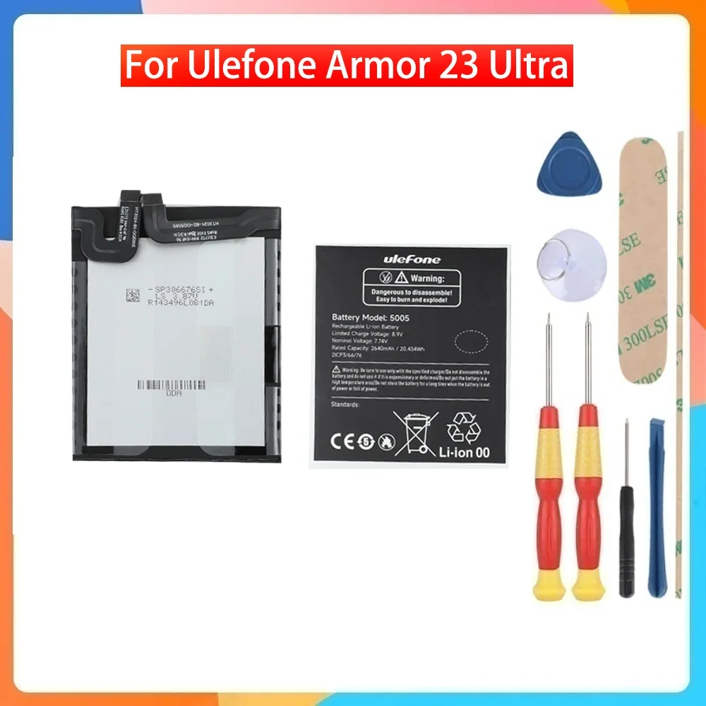 New Original 2640mAh Battery For Ulefone Armor 23 Ultra Mobile Phone High Quality
New Original 2640mAh Battery For Ulefone Armor 23 Ultra Mobile Phone High Quality