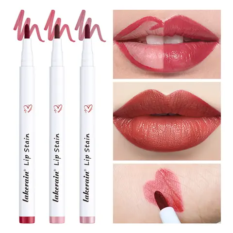 Tinte labial resistente al agua, color de labios duradero y sin transferencia, tinte labial líquido ligero, fácil de aplicar, maquillaje labial natural de belleza diaria