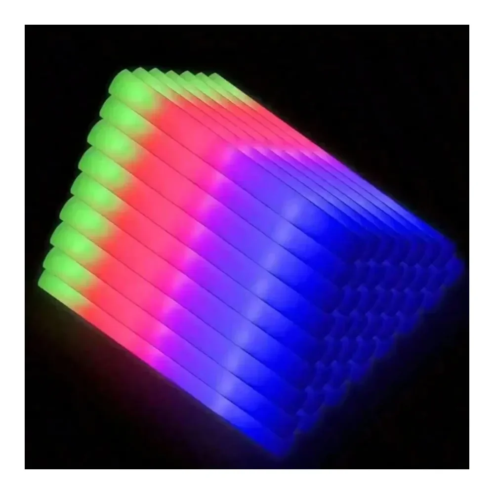100 PCS LED Foam Glow Sticks, Glow Sticks Bulk Party Pack With 3 Modes Colorful Flashing, Glow In The Dark Party Supplies, Light
100 PCS LED Foam Glow Sticks, Glow Sticks Bulk Party Pack With 3 Modes Colorful Flashing, Glow In The Dark Party Supplies, Light