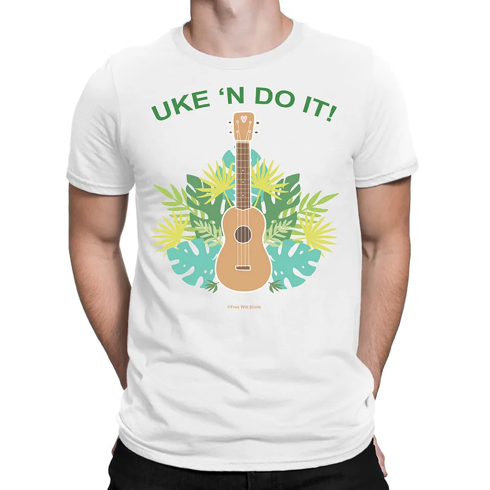 Mens Quality Cotton T-Shirt UKE N DO IT Ukulele Guitar Instrument Novelty Music
Mens Quality Cotton T-Shirt UKE N DO IT Ukulele Guitar Instrument Novelty Music