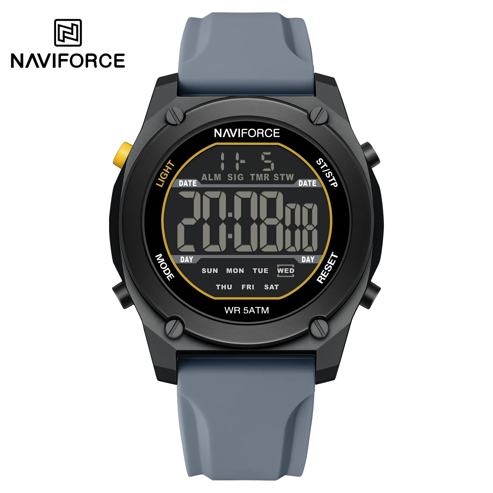 NAVIFORCE NF7134 Fashion Men's Electronic Multi-function Calendar LCD Luminous Display Sports Digital Watches for Man
NAVIFORCE NF7134 Fashion Men's Electronic Multi-function Calendar LCD Luminous Display Sports Digital Watches for Man