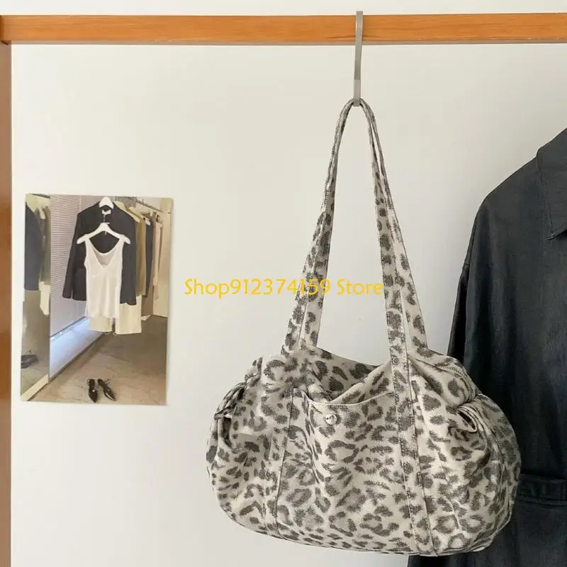 G5AE Stylish Leopard Print Underarm Bag With Multiple Compartments Cotton Casual Shoulder Bags For Daily Use
G5AE Stylish Leopard Print Underarm Bag With Multiple Compartments Cotton Casual Shoulder Bags For Daily Use
