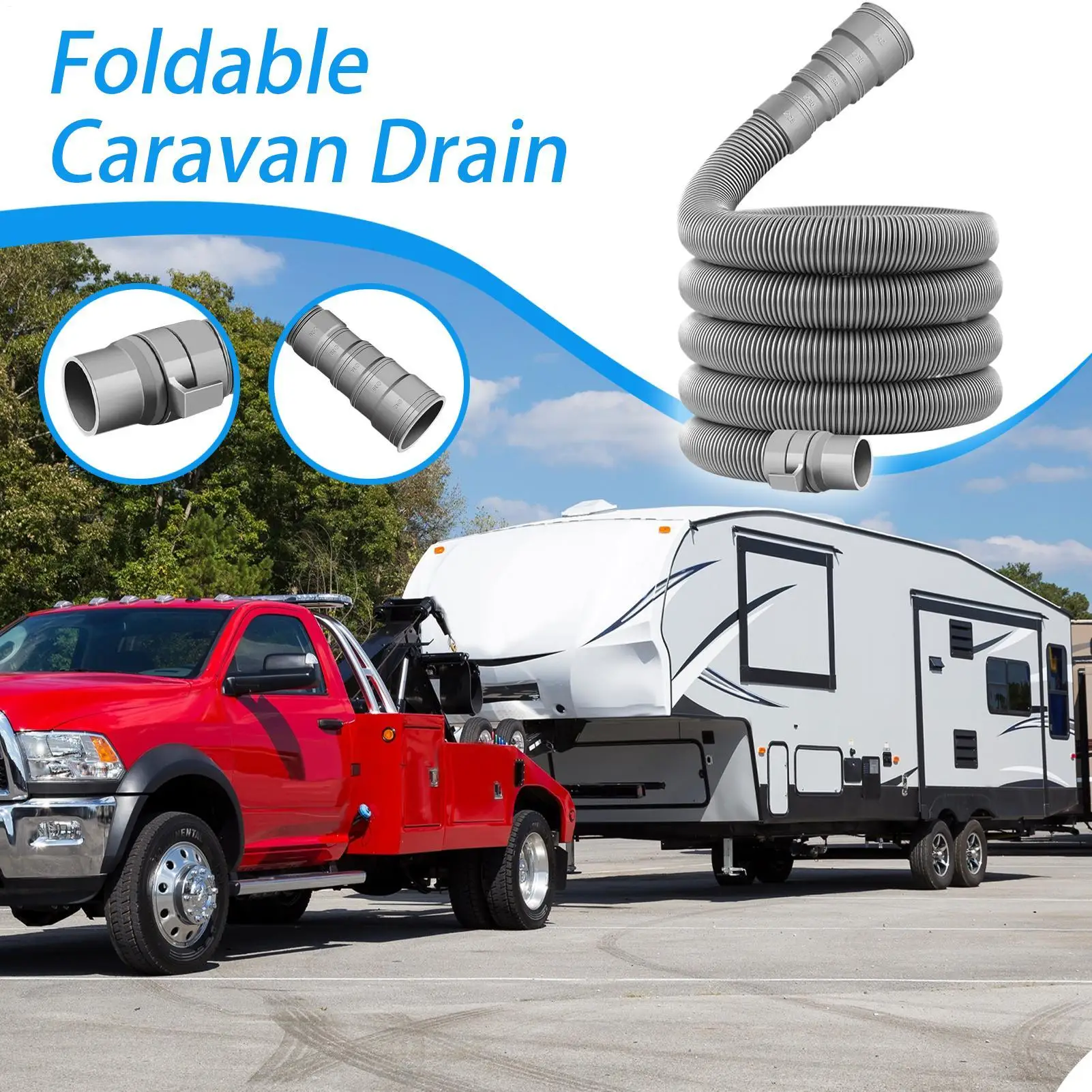 RV Sewer Hose Kit Sewage Drain Hose Vehicle Waste Pipe For Truck Outdoor Motorhome Camping RV Trailer Travel Vehicles
RV Sewer Hose Kit Sewage Drain Hose Vehicle Waste Pipe For Truck Outdoor Motorhome Camping RV Trailer Travel Vehicles