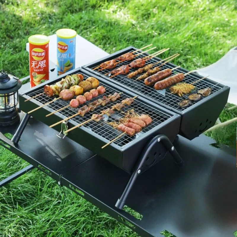 Carbon Steel Barbecue Grill Portable Double Sided Picnic Household Durable Charcoal Stove Outdoor Cooking Camping Supplies
Carbon Steel Barbecue Grill Portable Double Sided Picnic Household Durable Charcoal Stove Outdoor Cooking Camping Supplies