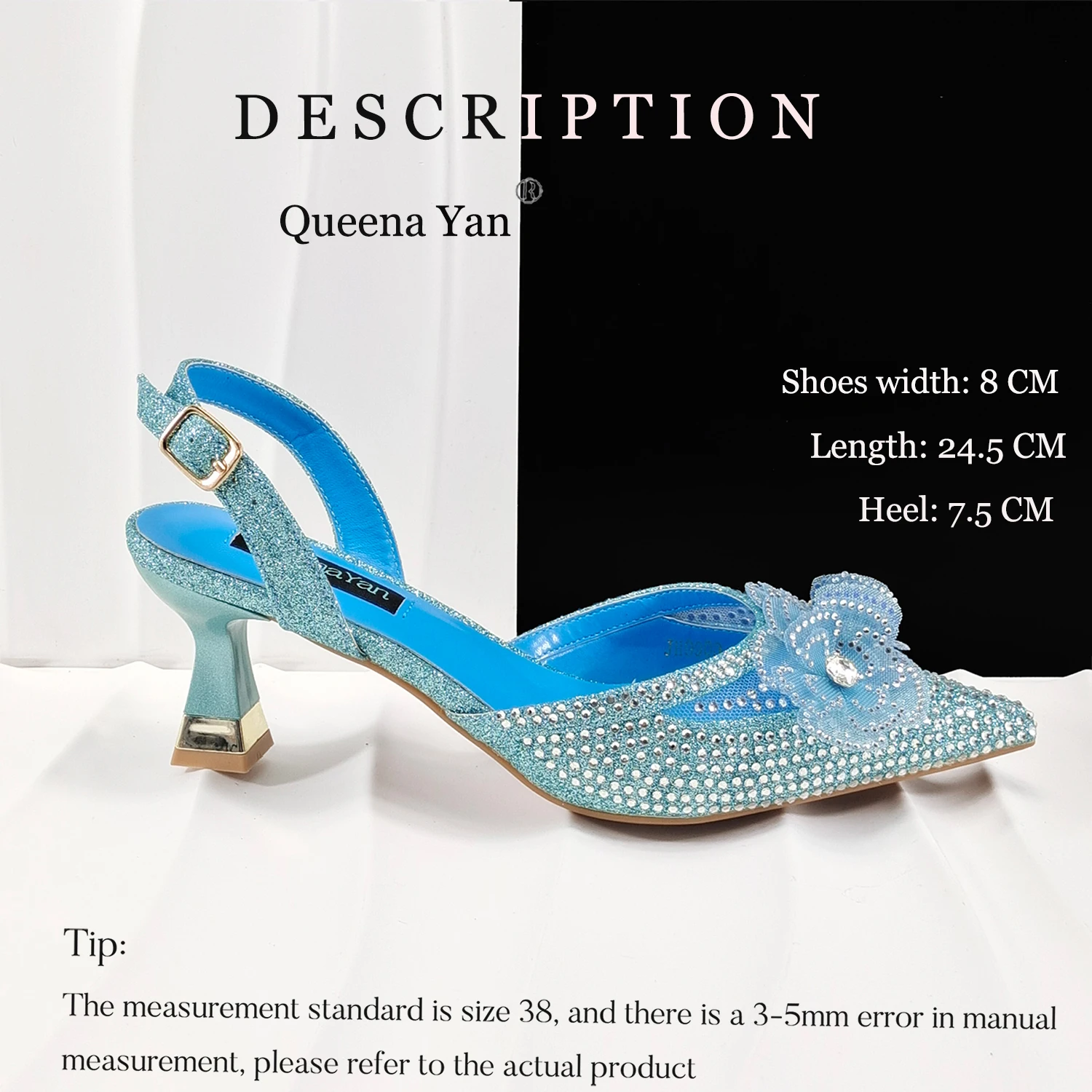 QueenaYan Pointed Toe Shoes for Nigerian Women with Diamond Bags Elegant Party Shoes or Commuting Shoes and Bag Sets
QueenaYan Pointed Toe Shoes for Nigerian Women with Diamond Bags Elegant Party Shoes or Commuting Shoes and Bag Sets