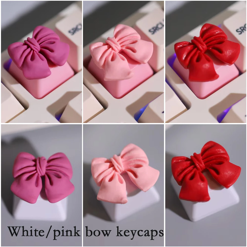 1Pcs PBT Bow Cute Keycap for Cherry Cross Axis Mechanical Keyboard Personalized Bowknot Keycap OEM R4 Kawaii Pink White Keycaps
1Pcs PBT Bow Cute Keycap for Cherry Cross Axis Mechanical Keyboard Personalized Bowknot Keycap OEM R4 Kawaii Pink White Keycaps