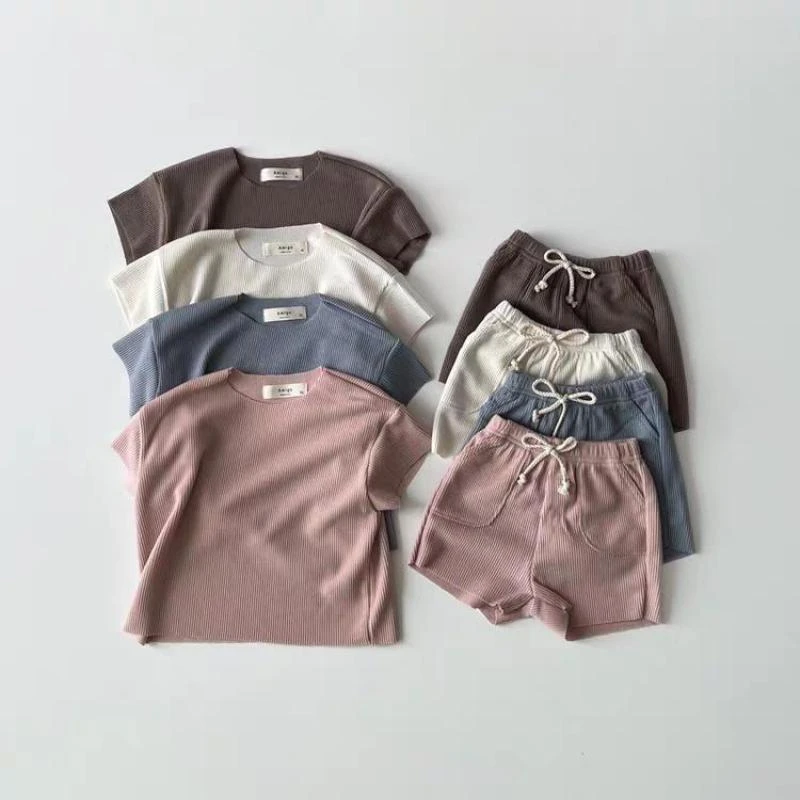 2026 Summer New Children Short Sleeve Clothes Set Boys Girls Thin Cotton Homewear 2pcs Suit Baby Solid Pajamas Infant Outfits
2026 Summer New Children Short Sleeve Clothes Set Boys Girls Thin Cotton Homewear 2pcs Suit Baby Solid Pajamas Infant Outfits