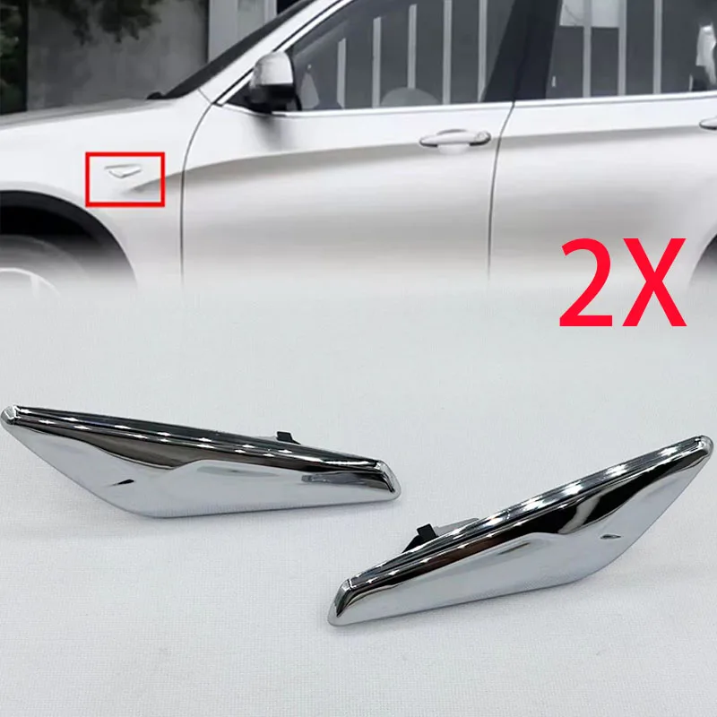 2X FOR BMW X3 F25 X4 F26 Front Fender Right And Left Side Chrome Finisher 51117338570
2X FOR BMW X3 F25 X4 F26 Front Fender Right And Left Side Chrome Finisher 51117338570