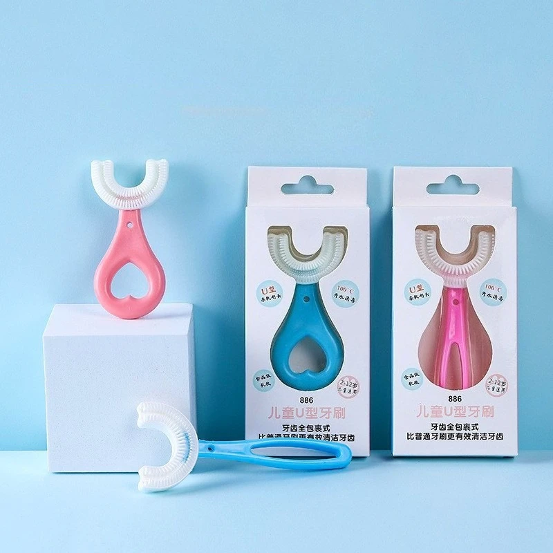Детская зубная щетка, детская U-образная детская зубная щетка на 360 градусов, прорезыватели, детская щетка, силиконовая детская зубная щетка для ухода за полостью рта, чистка
Детская зубная щетка, детская U-образная детская зубная щетка на 360 градусов, прорезыватели, детская щетка, силиконовая детская зубная щетка для ухода за полостью рта, чистка