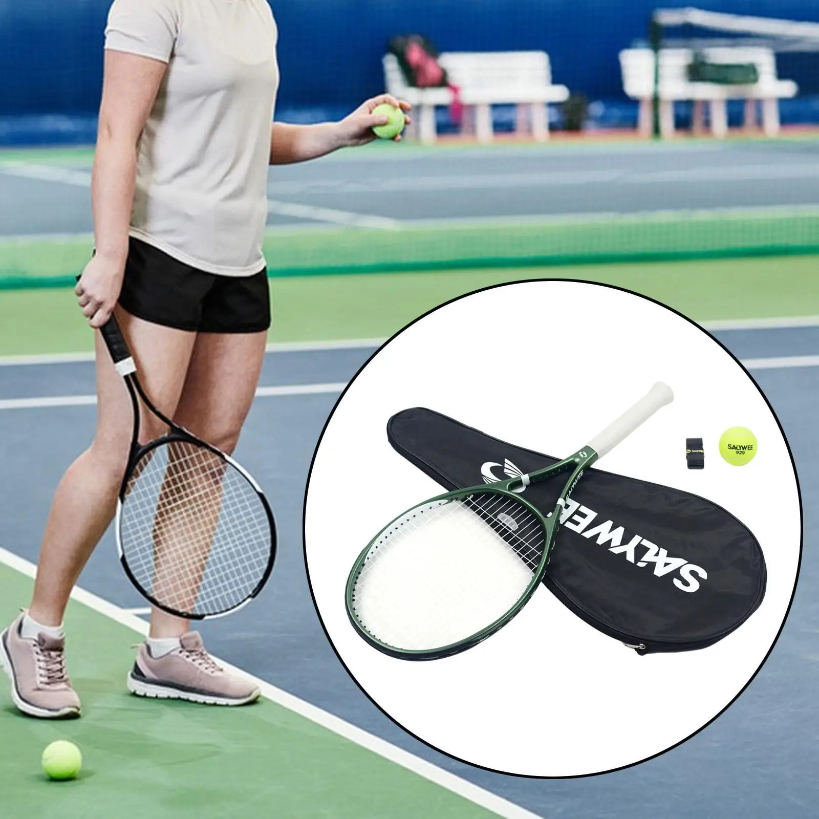 Carbon Fiber Tennis Racket with Training Grip and Tennis Bag Padel Racket Suitable for Beginner or Professional Practice
Carbon Fiber Tennis Racket with Training Grip and Tennis Bag Padel Racket Suitable for Beginner or Professional Practice