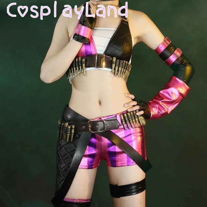 Game LOL Arcane Jinx Cosplay Costume Arcane Battle Outfits Carnival Halloween Costumes Party Fancy Women Sexy Suit Accessories
Game LOL Arcane Jinx Cosplay Costume Arcane Battle Outfits Carnival Halloween Costumes Party Fancy Women Sexy Suit Accessories