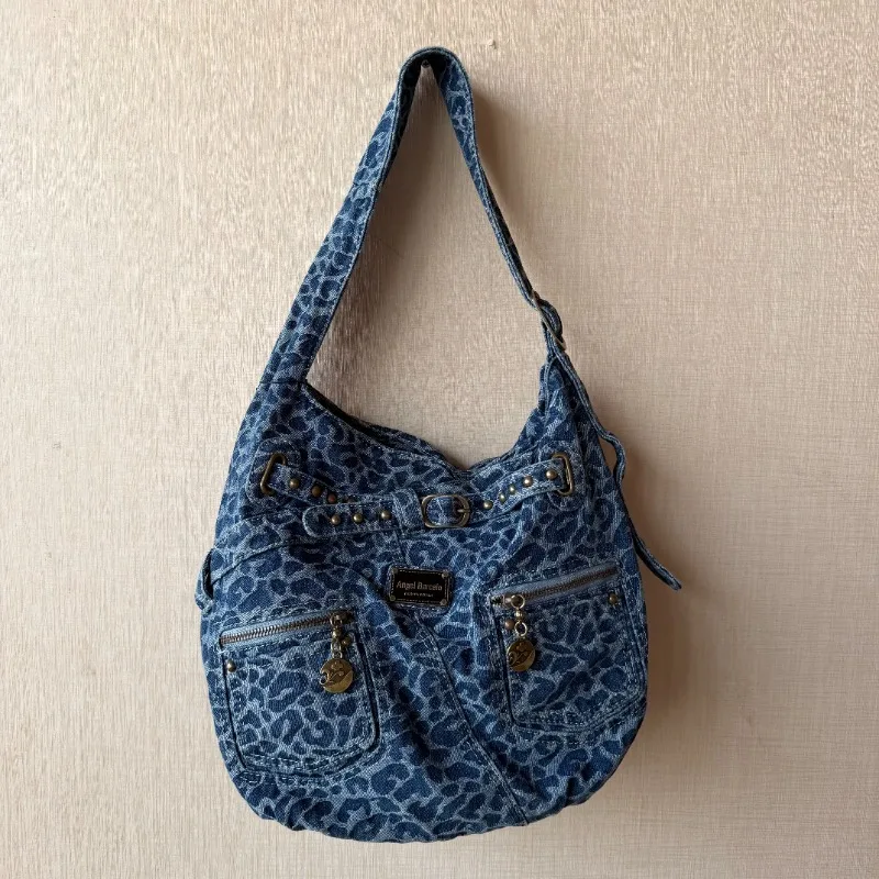 Retro Leopard Print Denim Shoulder Bag for Women Multi-Pocket Underarm Crossbody Purse Casual Vintage Y2K сумка через плечо
Retro Leopard Print Denim Shoulder Bag for Women Multi-Pocket Underarm Crossbody Purse Casual Vintage Y2K сумка через плечо