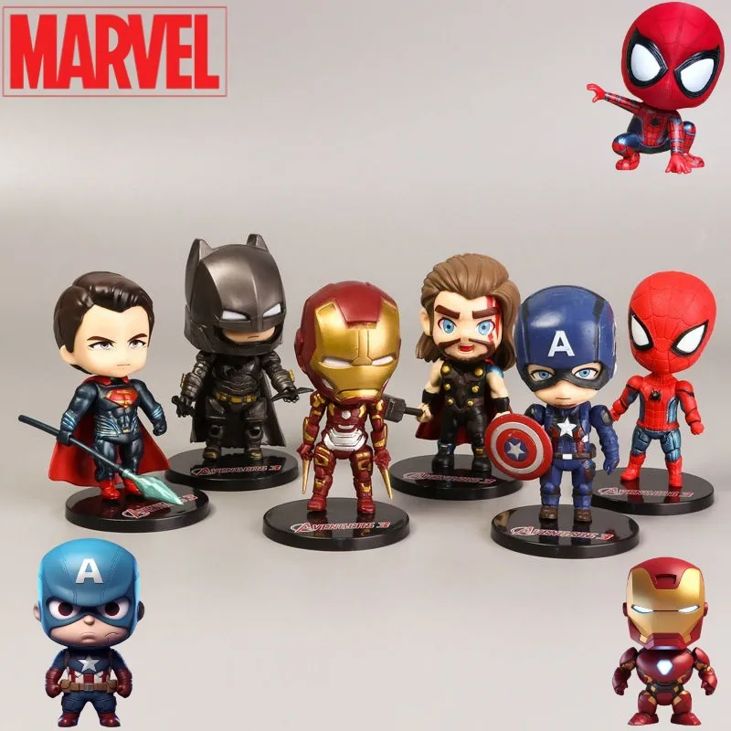 New BeastKingdom Marvel Thor Iron Man Spiderman Captain America Cute Q Edition Cartoon Doll Ornament Children's Figure Model Toy
New BeastKingdom Marvel Thor Iron Man Spiderman Captain America Cute Q Edition Cartoon Doll Ornament Children's Figure Model Toy