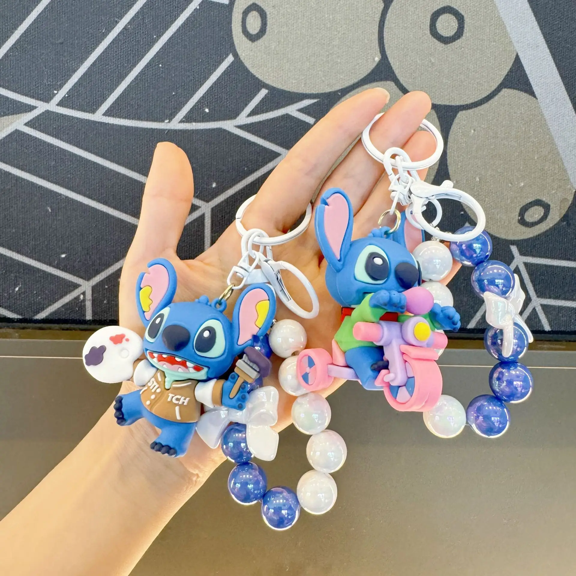 Cute Lilo & Stitch Cartoon Toys Keychain Pendant Charm Beaded Bracelet Jewelry Accessory Fashion Ornament Gifts for Fans
Cute Lilo & Stitch Cartoon Toys Keychain Pendant Charm Beaded Bracelet Jewelry Accessory Fashion Ornament Gifts for Fans