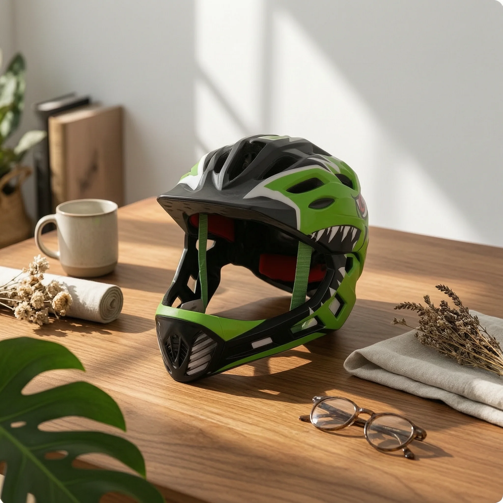 Kids Full Face Helmet EPS Foam Full-Face Riding Helmet Head Protection Breathable Sports Gear Lightweight
Kids Full Face Helmet EPS Foam Full-Face Riding Helmet Head Protection Breathable Sports Gear Lightweight
